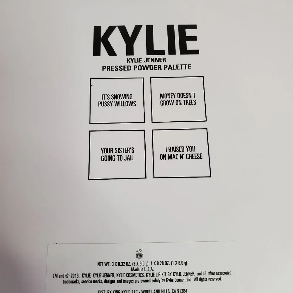 Kylie Jenner Collection Pressed Powder Palette NEW